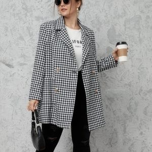 Gingham Blazer Jacket